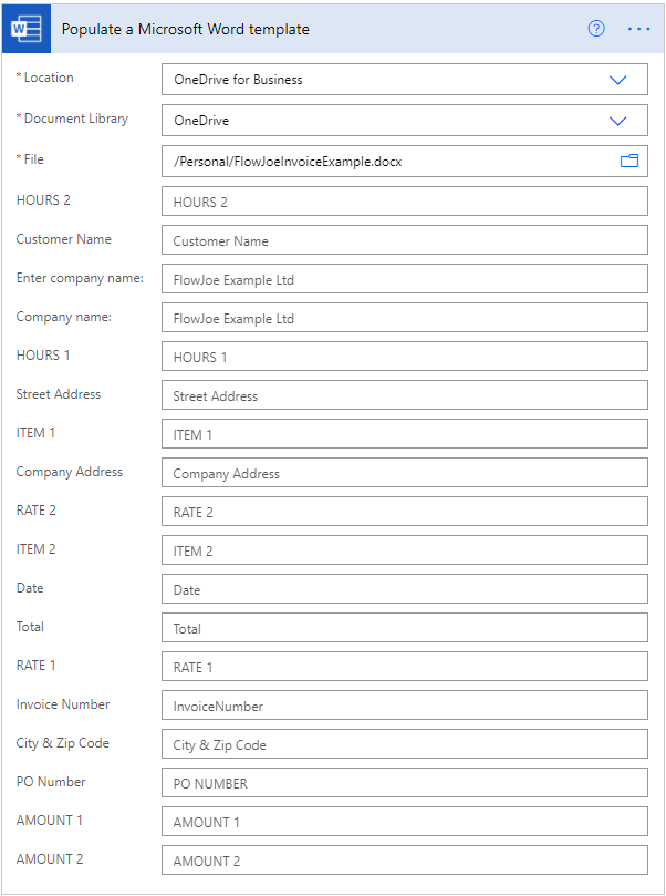 power-automate-word-template