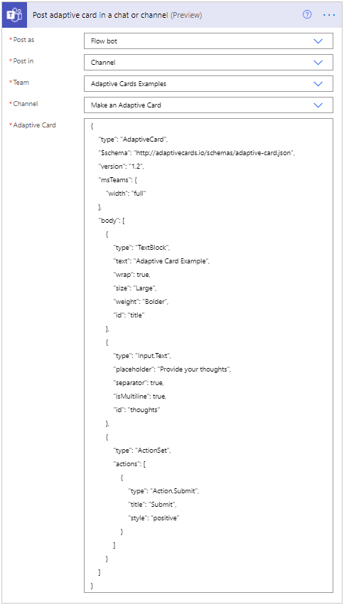 Power Automate Post Example